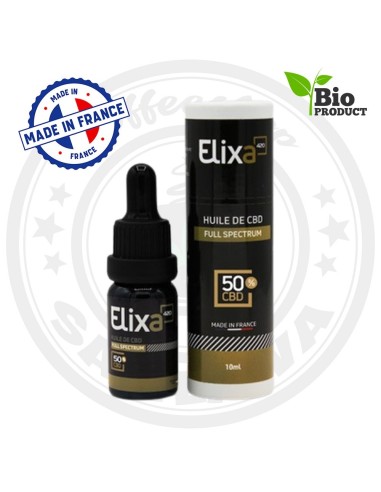 Huile CBD Elixa 50% Full Spectrum - GC Distri | Kumo Vape