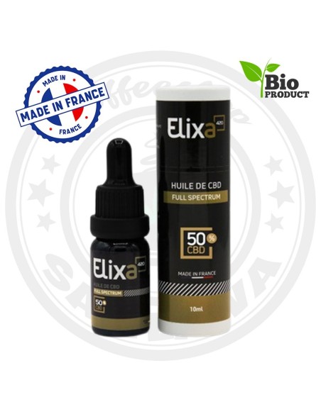 Huile CBD Elixa 50% Full Spectrum - GC Distri | Kumo Vape