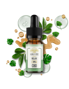 Huile RELAX 10% CBD de Greeneo | Concentration équilibrée | Kumo
