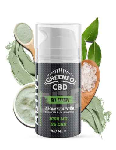 Gel Effort 1000mg CBD Greeneo - Récupération Sport | Kumo