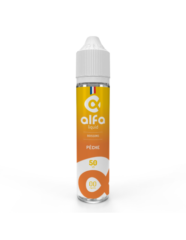 E-liquide Pêche Alfaliquid 50ml - Saveur boisson fruitée | Kumo