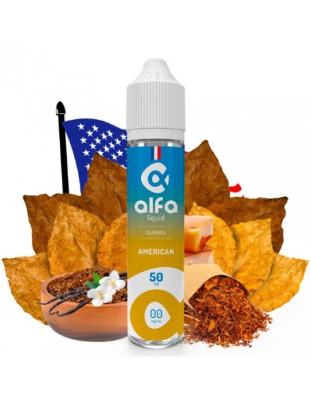 Américain Classics Alfaliquid 50ml - E-liquide France | Kumo