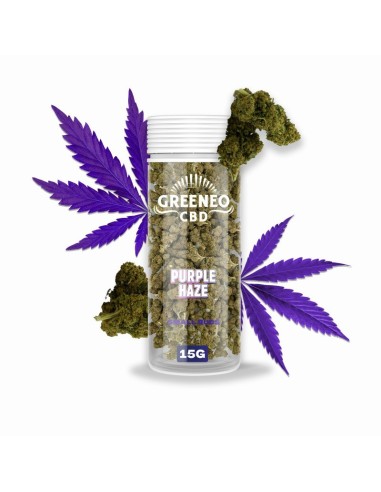 Purple Haze 15g Fleur CBD Greeneo | Kumo Vape