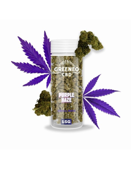 Purple Haze 15g Fleur CBD Greeneo | Kumo Vape