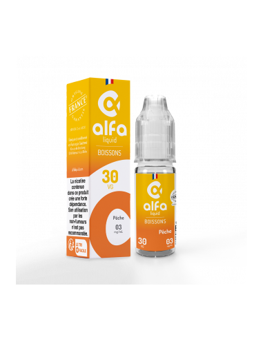 Pêche Boissons Alfaliquid 10ml | E-liquide | Kumo