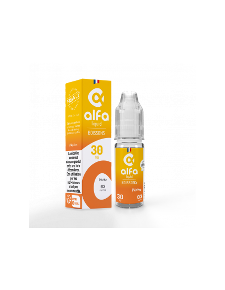 Pêche Boissons Alfaliquid 10ml | E-liquide | Kumo