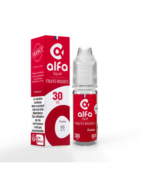E-liquide Fraise Fruités Alfaliquid 10ml - Saveur fruitée | Kumo